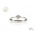 Блестящ Пръстен с Лабораторен Диамант 14К Бяло Злато  Bloom Jewellery